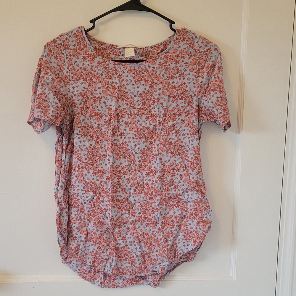 Poppy patterned blouse
